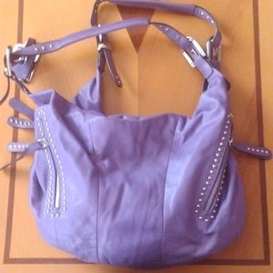 Makowsky Purple Leather medium size Handbag